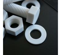 10x PP Viti a Testa Esagonale Bulloni e dadi, Bianchi M10x 60mm