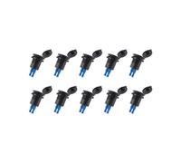10X Presa USB 12V-24V 48W Presa per Caricabatterie Impermeabile PD E Porta USB QC3.0 con Tensione LED per Carrello da per Camion Auto Blu