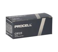 10X PROCELL CR123A Litio 3V 1550mAh In Scatola Da 10