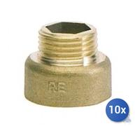 10x PROLUNGA MF RIDOTTA OTTONE GIALLO 1/2x3/4
