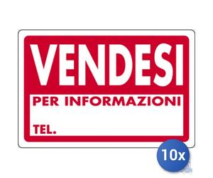 10x Pubblicentro Spa Cartello In Polionda Vendesi Cm 40 X 60