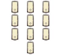 10x Pulsante 16A unipolare, Modulo bianco, Compatibile Con BTicino Magic, frutti, interruttori, pulsanti, deviatori, dimmer, sensori, PIR, buzzer, Per Placche originali e compatibili