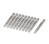 10x Punta Attacco Esagonale 6mm 1/4" Gambo magnetico cacciavite 50mm lungo
