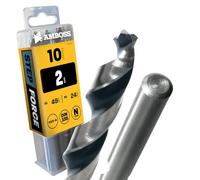 10x Punta Elicoidale Step Force Ø2.0 mm - HSS-G DIN 338 per acciaio, acciaio da costruzione, alluminio, metalli colorati AMBOSS WERKZEUGE® Punta per lamiere, profili - Esagonale per trapano, trapano a