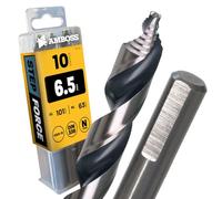 10x Punta Elicoidale Step Force Ø6,5 mm - HSS-G DIN 338 per acciaio, acciaio da costruzione, alluminio, metalli colorati AMBOSS WERKZEUGE® Punta per lamiere, profili - Esagonale per trapano, trapano a