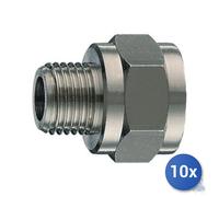 10x Riduzione Maschio Femmina Tipo B 33/R6B - 1/4M X 1/4F