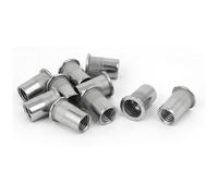 10x Rivetto Dado Rivettato Inserto Filettato 304 Acciaio Inossidabile M12x1,75mm