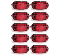 10x Rosso 12V Indicatore Laterale E4 Luci LED per Auto Camper 4x4 SUV Punto &