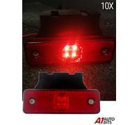 10X Rosso 24v 4 LED Lato Coda Posteriore Luce di Ingombro Luci Per Camion Cabina