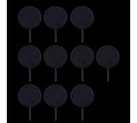 10x Round Shape Cake Toppers Paddles Blank Transparent Acrylic Paddles
