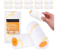 10x Rullo 10 cm Ricambio Pittura Lattice Piccole Superfici Per Facciate Vernice Murale Antischizzo Pezzi Ricambio Manuale Accessori Pittura Lacca