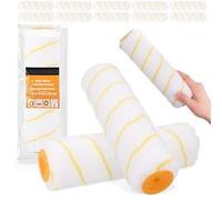 10x Rullo 25 cm Ricambio Pittura Lattice Piccole Superfici Per Facciate Vernice Murale Antischizzo Pezzi Ricambio Manuale Accessori Pittura Lacca