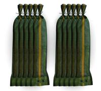 10x sacchi di sabbia, adatti per la protezione dalle inondazioni, 25 cm x 100 cm con coulisse e maniglie per il trasporto, sacchi di sabbia per il riempimento, tessuto monofil di alta qualità