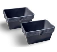 10x Scatola Mortaio 90 Litro Nero