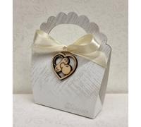 10X Scatolina Portaconfetti applicazione legno CIUCCIO NASCITA 04FB