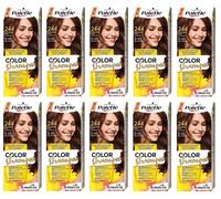10x Schwarzkopf Palette Color Shampoo Colore Capelli 3-65 (244) Marrone Caffè