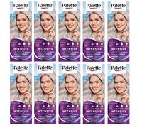 10x Schwarzkopf Palette Intensive Color Creme 9,5-21 Shining Silver Blond