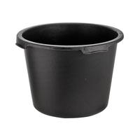 10x Secchiello per Mortaio Tondo 40 Litro Nero Tuppen Secchio Vaso di Cemento