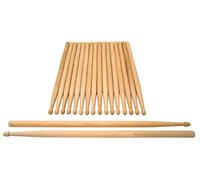 10x Set da Bacchette Batteria Percussioni 7A Drum Punte di Legno Acero Hickory