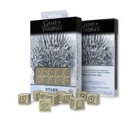 10x Set Dadi D6 Stark Game of Thrones Q WORKSHOP Direwolf