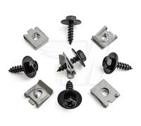 10x Set Esagonale Punta a Croce Vite + Metallo Molletta Supporto Per Universale