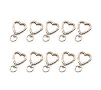 10x/Set Moschettone In Metallo Forma Irregolare Portachiavi A Forma Di Cuore Portachiavi Fiore Girevole Aragoste Gancio Per Artigianato Cordini