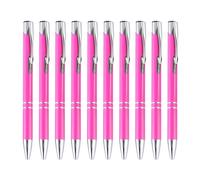 10x/Set penna a sfera retrattile penna scrittura 1.0mm journaling metallo per scuola ufficio lavoro