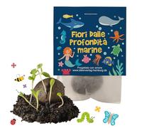 10x "Sirene" bombe di semi / "Fiori dalle profondità marine" - per feste di compleanno di bambini di sirene - biglie di fiori idea regalo - sfere con semi - bombe di semi di fiori