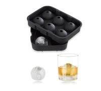 10x Stampo in silicone per ghiaccio a sfera vaschetta forma-ghiaccio 2 vassoi