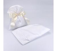 10X STELLA Sacchetto Portaconfetti BIANCO 18x13 cm BOMBONIERA 15DY