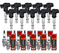 10x Stellox Bobina Accensione + Champion Candela di per Audi A4 8EC B7 2.0 VW