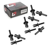 10X Supporti Per Targhetta Audi A3 A4 A6 Con Rivetti Di Fissaggio