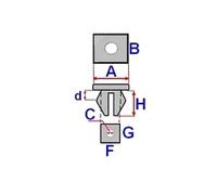 Clip, paraurti ROMIX ROM C70127