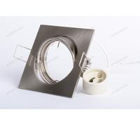 10x SUPPORTO QUADRATO ORIENTABILE INCASSO PER LAMPADE FARETTI GU10 220V D4A2