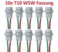 10X T10 W5W Portalampada Spina Portalampada Con Attacco In Vetro
