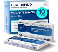 10X Tamponi COVID-19 Nuove Varianti | Test Antigenici Rapidi SARS-CoV-2 | Certificato CE | Registrato al Ministero Salute | Rileva Variante Nimbus | Tampone Nasale Fai da Te | Risultato in 15 Minuti