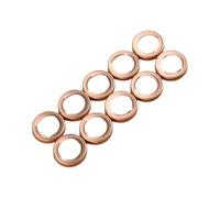10X Tappo di scarico olio in metallo for guarnizione rondella 11026-01M02 11026-JA00A adatto for Infiniti 2010-2011 Tappo di scarico olio for rondella