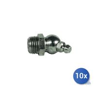 10x Testina Maurer Plus Hydraulik 45 Gradi Per Ingrassatori M 6X1 - Master 20