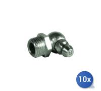 10x Testina Maurer Plus Hydraulik 90 Gradi Per Ingrassatori M 6X1 - Master 20