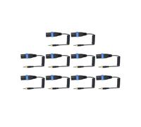 10X Tipo di Bloccaggio da 3,5 mm Un 3,5 mm Uscita Microfono da TRS Un XLR Maschio Cavo Audio Universale per Ricevitori Wireless