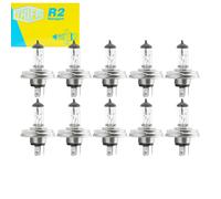 10X TRIFA Lampadina R2 12V 45/40W P45T Illuminazione Lampada Auto 01620