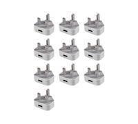 10X Universal Usb Uk Plug 3 Pin Wall Charger Adapter with Usb Travel Charger Charging for Phone (1 Port)