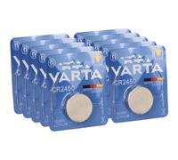 10X VARTA CR 2450 Batteria A Pulsante Lithium 3V (10X Blister Da 1)