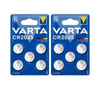 10x Varta CR2025 Batteria A Bottone Al Litio 3V