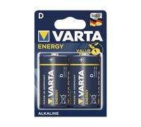 10X Varta Energy D 2 Pezzi Batterie Alkaline Mono 1,5V Industrial Universal