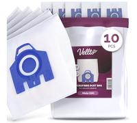 10x Vellto Sacchetto Aspirapolvere Compatibile con Miele 3D GN Compact C1 C2 Complete C3 Classic HyClean Efficiency Hoover Microfibra Ricambio Filtro Polvere Per Aspiratori