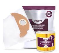 10x Vellto Sacchetto per Aspirapolvere Compatibili con Kärcher 6.904-322.0 WD2 MV2 SE2001 SE3001 A 2000 2003 2004 2054 2099 WD 2200 2210 2240 2250 Sacchetti di Ricambio Sacca con Filtro dell'Aria