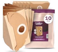 10x Vellto Sacchetto per Aspirapolvere Compatibili con Kärcher WD2 MV2 A2004 SE2001 SE3001 A2054 A2099 WD2240 WD2250 WD 2.200 Due Strati Ricambio 6.904-322.0 Sacchetti Filtranti Carta