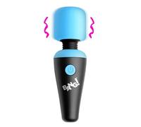 10X Vibrating Mini Silicone Wand - Black