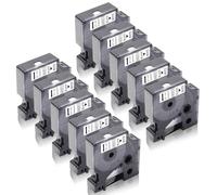 10x XemaX Compatibile Nastri Etichette per D1 45013 A45013 S0720530 12mm Nero su Bianco Cassetta per Etichettatrice Label Manager 160 280 210D 360D 420P 220P 120P Label Point 100 150 200 300